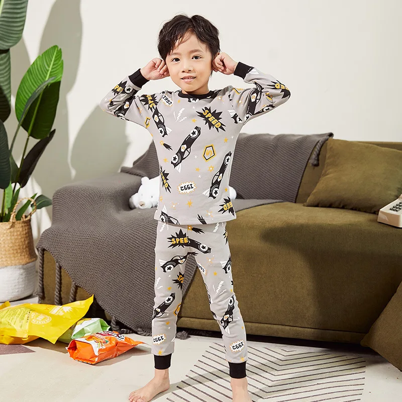 Детские пижамные комплекты «мстители»; одежда для маленьких девочек; комплекты для мальчиков; одежда для сна с рисунком динозавра, Человека-паука, Бэтмена, Микки; детская одежда для сна - Цвет: speed