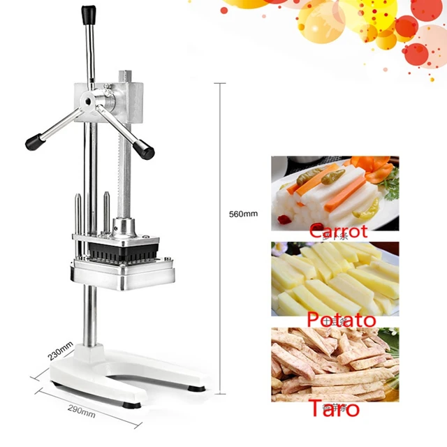 Electric potato cutter French Fries Cutter Potato Chip Carrot Cutter Slicer  Stainless Steel Vegetable Fruit Shredding Machine - AliExpress