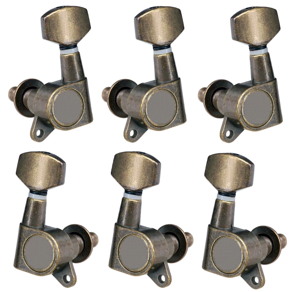 6pcs 3L3R Guitar Tuning Pegs Tuners Machine Heads for Acoustic Electric Guitar Parts