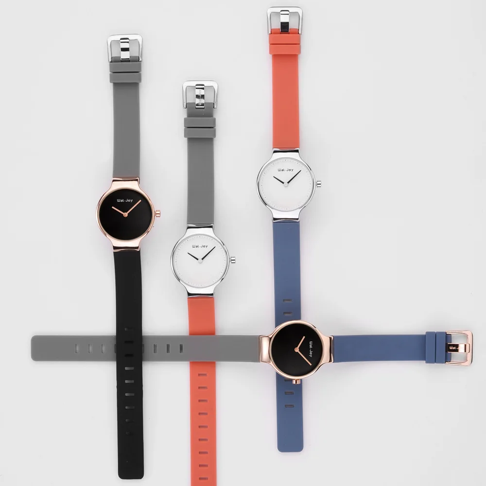 

Couples Splittable Watch Strap Watch Simple Deconstructable Creative Waterproof Japan Movement Silica Gel-Style Women's Watch