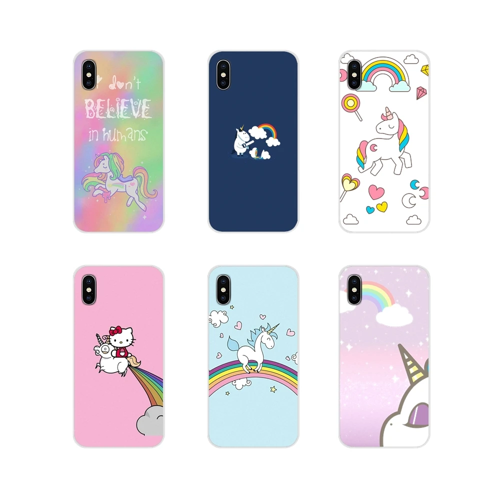 Unicorn Saw Clouds Rainbow Accessories Phone Cases Covers For Motorola Moto X4 E4 E5 G5 G5S G6 Z Z2 Z3 G G2 G3 C Play Plus | Мобильные
