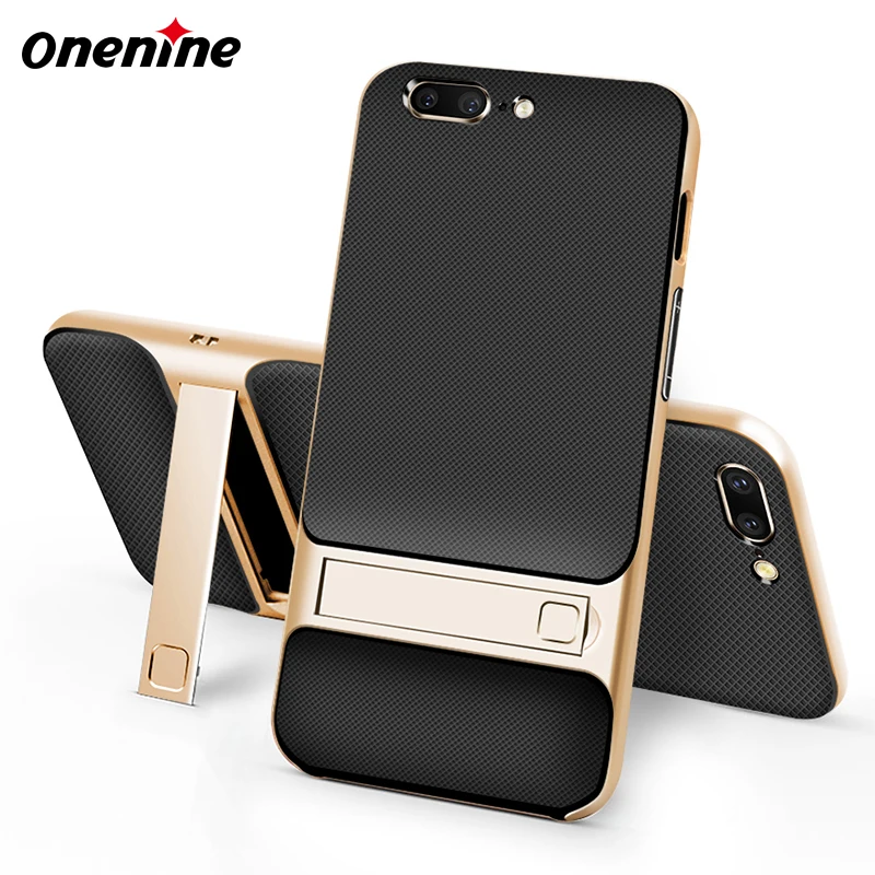 Full Protective Silicone Phone Case for Oneplus 5 A5000 5T 3D Hybrid Stand Back Cover Oneplus5T One Plus Five 2017 Slim Thin Bag | Мобильные