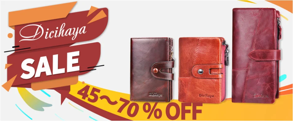 DICIHAYA Women's Wallets Cow Leather Long Cowhide Multiple Cards Holder Portomonee Clutch Female Purse Standard Wallets Girls DICIHAYA Women's Wallets Cow Leather Long Cowhide Multiple Cards Holder Portomonee Clutch Female Purse Standard Wallets Girls