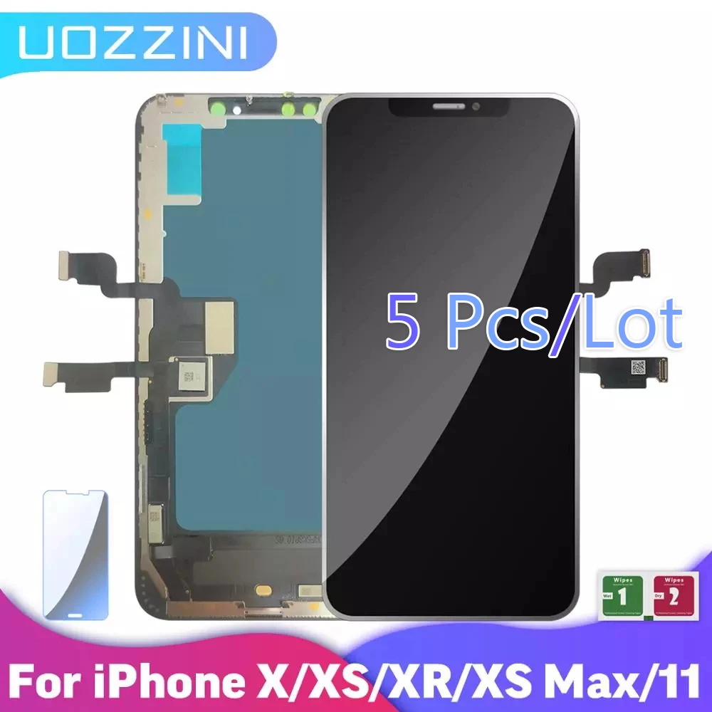 5 шт. Высокое качество для iPhone XS MAX XR X 11 ЖК-дисплей сенсорный экран Замена
