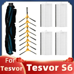 Peças sobresselentes para o vácuo do robô de tesvor s6: escovas laterais, escovas do rolo, pacotes do consumo doméstico do filtro de hepa