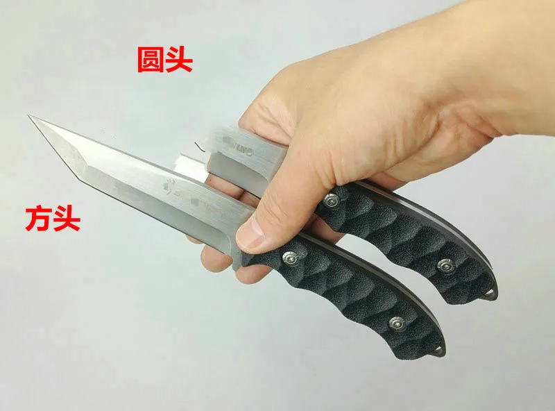Маленький прямой нож открытый Киль нож sharp охотничьи ножи Выживание ножа кемпинга круглый носок с квадратным носком нож выживания сабля