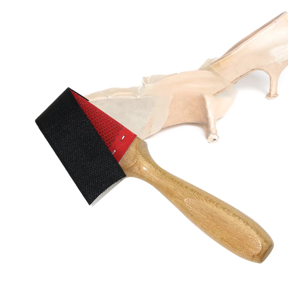 

Soles PU Protector Wood Handle Ballroom Easy Grip Anti Slip Home Dust Remove Maintenance Accessories Dance Shoes Brush Portable