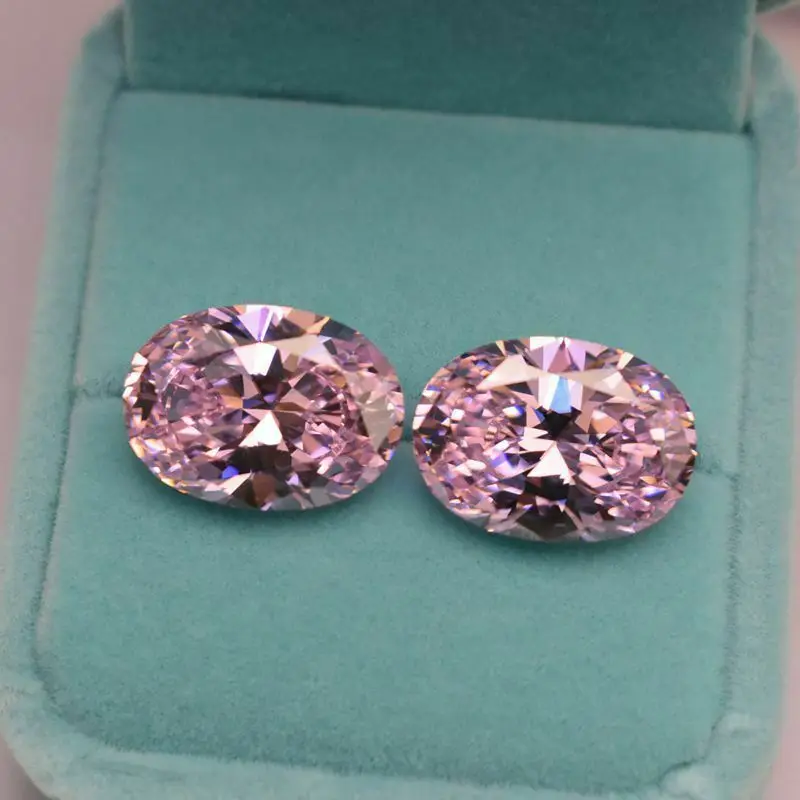 Loose Gemstones Unheated 56.58ct VVS Pink Zircon 18X25mm Oval Cut AAAA+