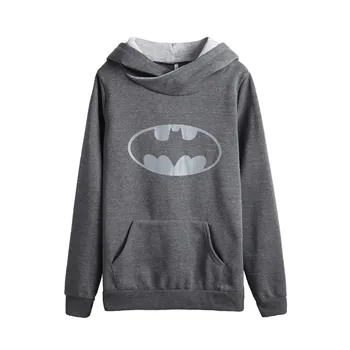 

5365 # Batman Printed Hoodie Long Sleeve Cross Neck Hoodie 2020 New