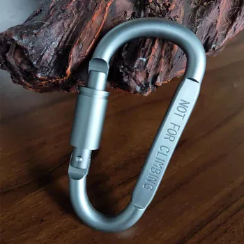 

8pcs Carabiner Travel Kit Screw Lock Carabiner Keychain Clip Hanging Hook Travel Kits for Outdoor Camping Hiking Rock Rescue D