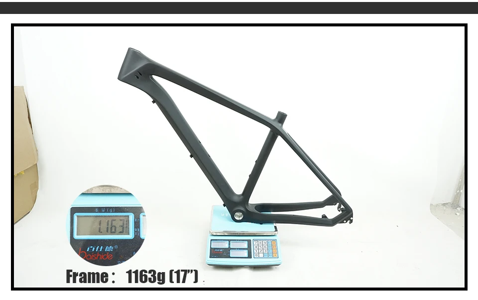 MAX 2.5 tires 27.5er carbon fiber bicycle frame Chinese MTB carbon frame 27.5 carbon mountain bike frame disc brake