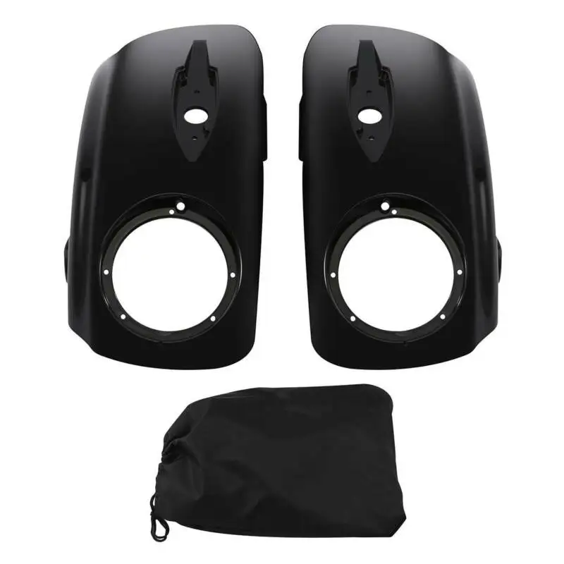 Motorcycle Saddlebag Lids Cover 6.5'' Speaker Cutout For Indian Chieftain Dark House-Chieftain 2014- Roadmaster