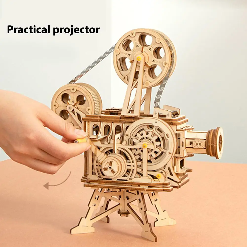 Ретро 3D деревянные головоломки механические модели наборы DIY ремесленные наборы Vitascope настольные украшения
