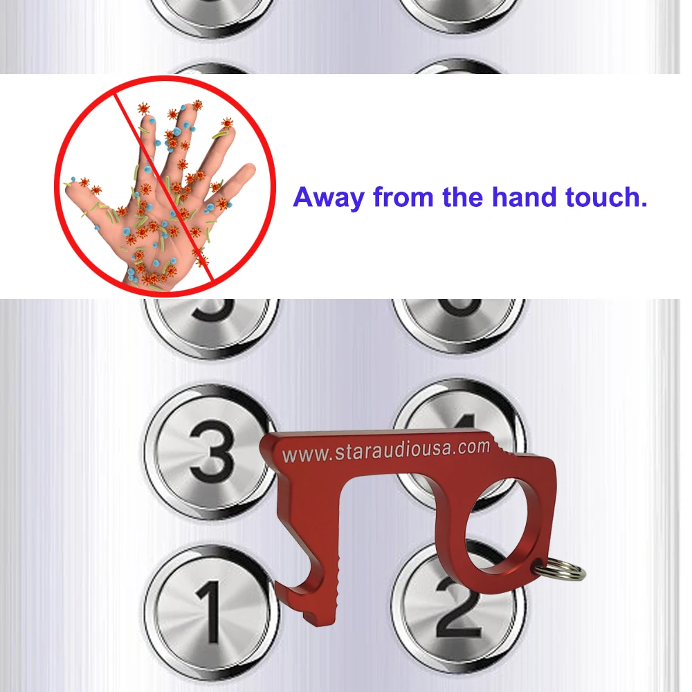 elevators button keychain
