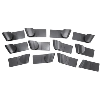 

Konductra 6 Sets Simple Wall-Mounted Household Non-Porous Kitchen Storage Rack Adjustable Telescopic Shelf with Cover