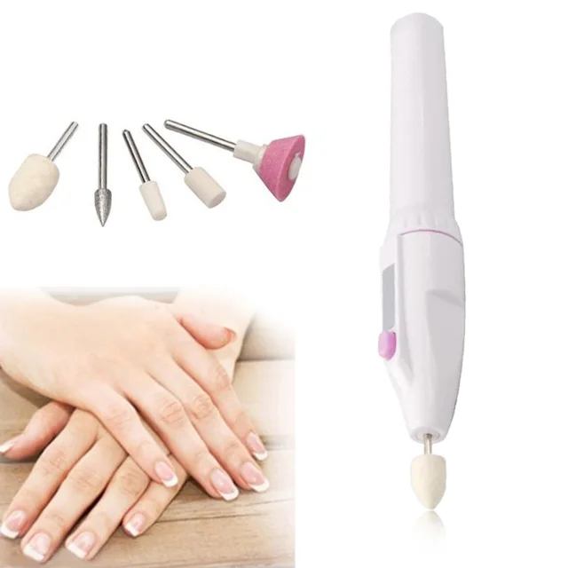 Upscale 5 In 1  Manicure Combination Nail Trimming Kit Electric Salon Shaper Pedicure Polish Tool New Multifunctional Nail Art 3