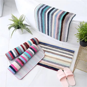

Stripe Household Non-slip Mats Bathroom Absorbent Non-slip Mat High Quality Entrance Non-slip Foor Mat 40cmx60cm Kitchen Mat
