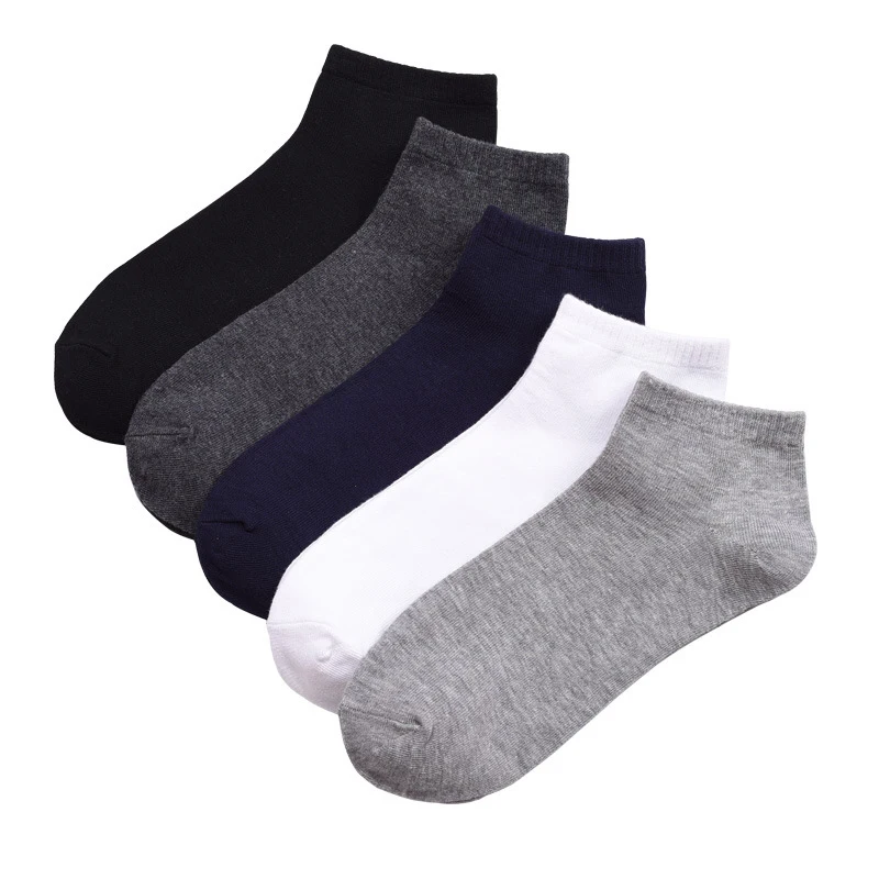 10Pairs/lot Large Size  Men Socks Cotton 44 45 46 47 48 Breathable Boat Socks Short Summer Business Male Big Socks High Quality