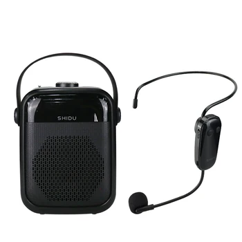 

SHIDU H6 25W Voice Amplifier Portable Audio Bluetooth Speaker With TWS FM TF Card USB Flash Recording UHF Wireless Microphone