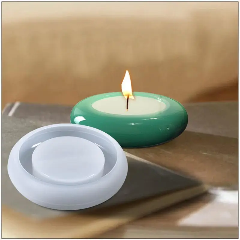 Silicone Mold Candle Holder Mould Coaster Mold Decorative Craft DIY Epoxy Resin Mould Jewelry Tool Tray Mold Resin Crafts
