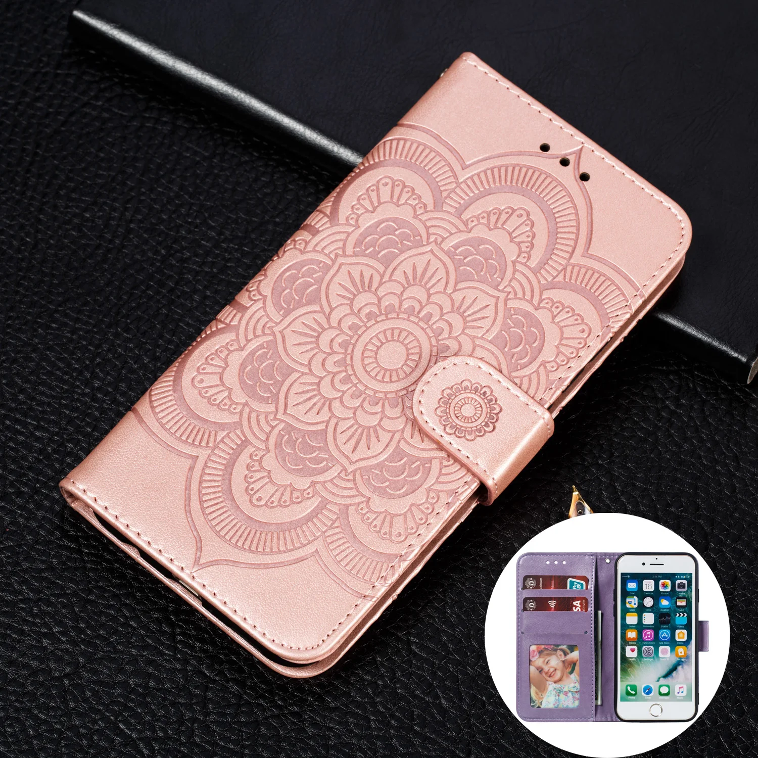 Модный магнитный 3D PU кожаный бумажник держатель карты флип чехол для iPhone 11 Pro X XR XS MAX 8 8Plus 7 Plus