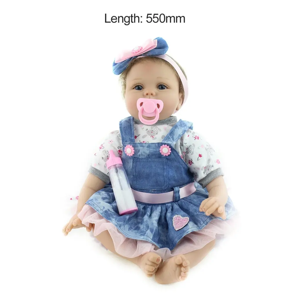 OCDAY 22-дюйма 55 см куклы ручной работы Reborn 5 стилей Реалистичная из мягкого силикона детские куклы подарок на день рождения для беременных обучающая игрушка