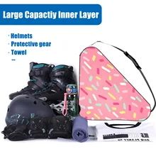 

Kids Carry Shoulder Bag Roller Inline Hockey Skates Set Men Women Ice Skating Rollerblade Net Portable Handbags Storage Backpack
