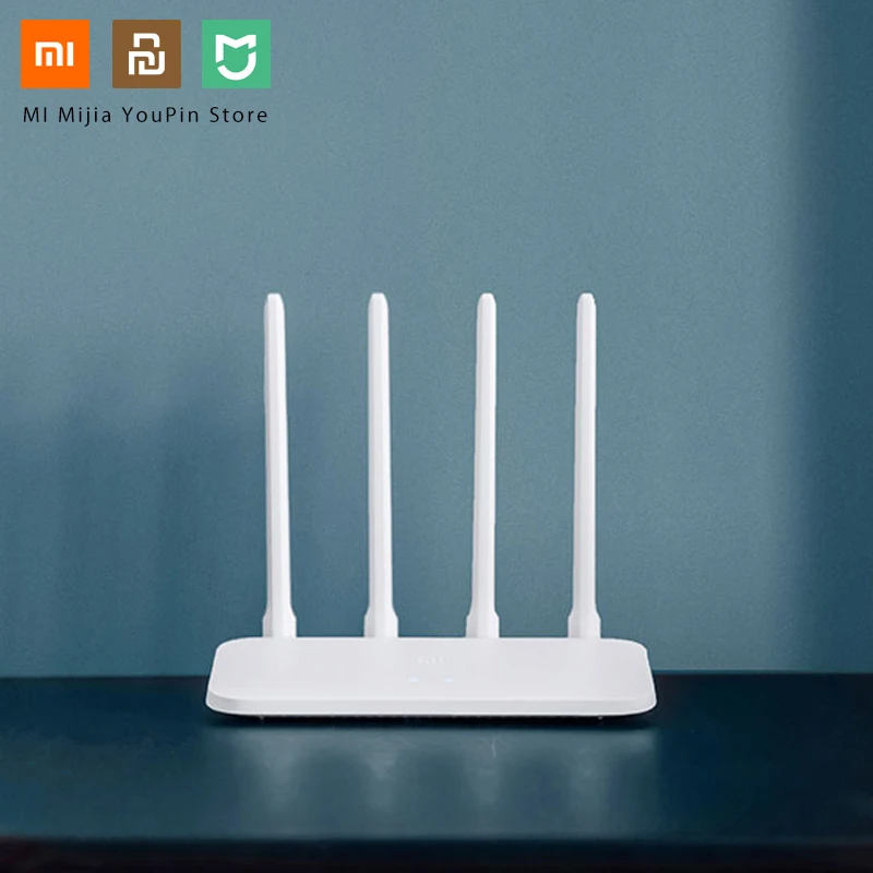 Xiaomi Mi Wi-Fi роутер 4C 64 ram 802,11 b/g/n 2,4G 300 Мбит/с беспроводные роутеры повторитель 4 антенны Смарт-приложение контроль