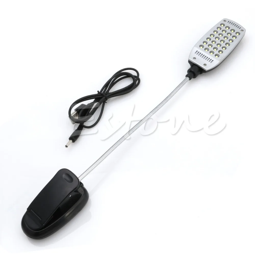  Pro Flexible USB/Battery Power 28 LED Light Clip-on Bed Table Desk Reading Lamp 2019Drop ship