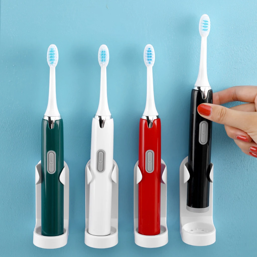 WHITE WALL HANGER MOUNT HOLDER HOOK FOR ELECTRIC TOOTHBRUSH SELF-ADHESIVE