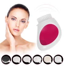 6 в 1 моющий аппарат для чистки лица кисть для очистки дица электрическая Очищающая щетка для лица водостойкая красота Глубокая очистка удаление