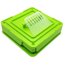 ABS с тампером Flate инструмент инкапсулятор ручной прочный диспенсеры Зеленый 100 отверстия Размер 0 капсула машина наполнения пищевой