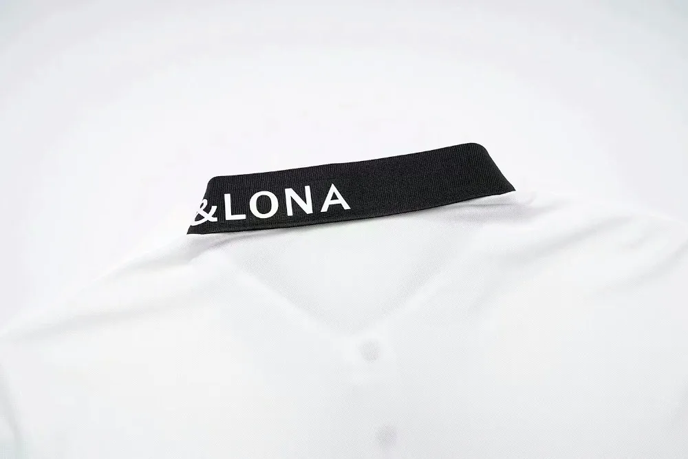 Новая мужская метка с черепом LONA Golf футболки быстросохнущая дышащая одежда с длинным рукавом Спортивные футболки для гольфа