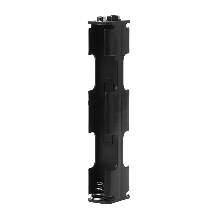 

Battery Holder 4 x AA Long Strip Back Case 6V Dual Layers Double-sided Box 9V Button Plastic Storage Container Soldering Connec