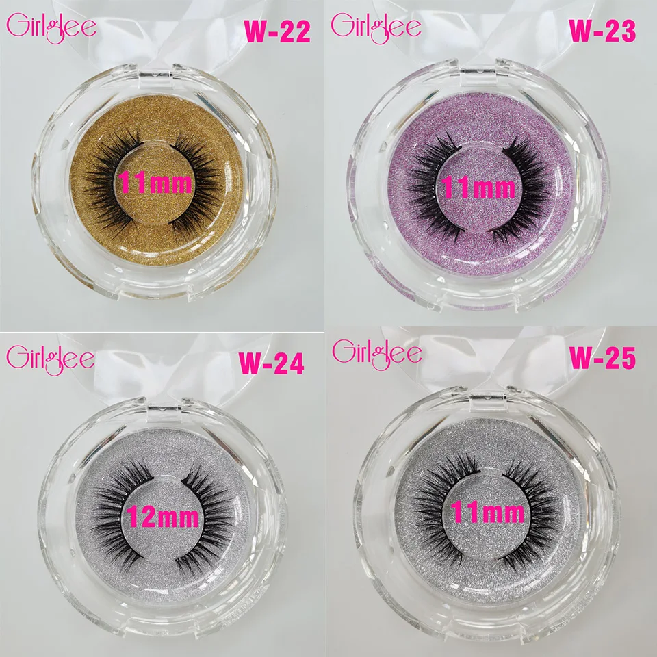 Natural Lashes Short 3D Mink Lashes Makeup 11 W22-25