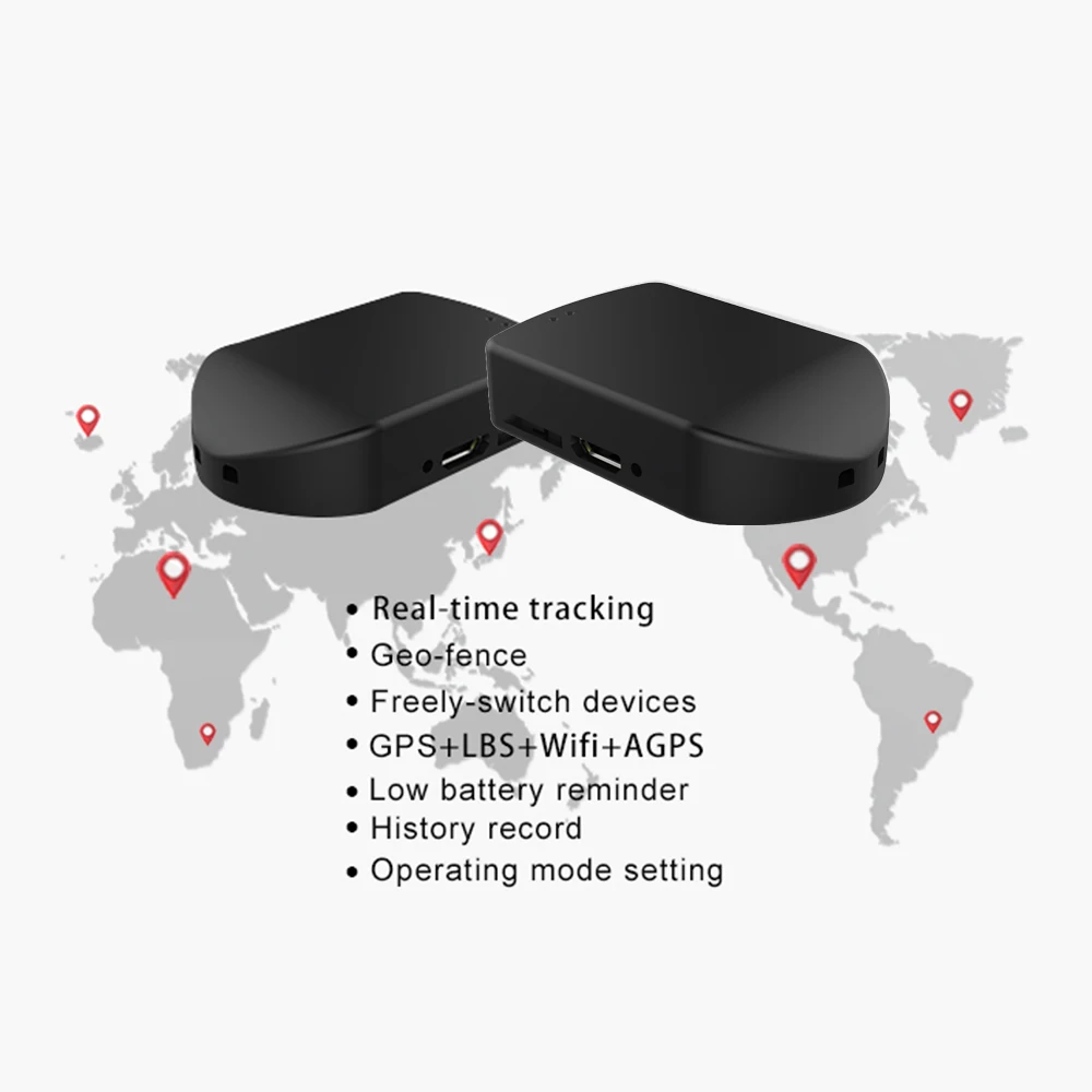 FT03W умный мини-любительский трекер w/wifi черный ошейник gps водонепроницаемый IP67 для собаки кошки gps LBS SMS позиционирование гео-забор устройство слежения