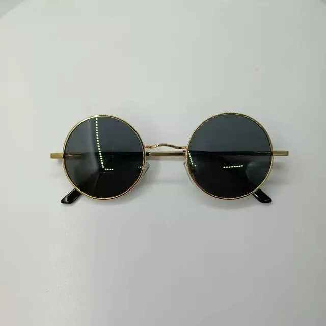 Gafas Redondas De Metal Unisex Hombres Marco De Oro Pequeñas Ovaladas Moda  Diseño Simple Sin Poder Retro Hombre Mujer Para Mujeres