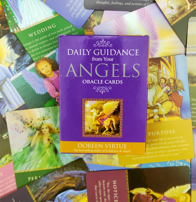 44 шт. повседневные наведения ангельские Oracle карты Таро руководство гадание Fate Board