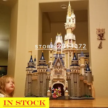 

16008 In Stock Cinderella Princess Castle 71040 Building Block 4000+Pcs Bricks Model Toys king 83008 6005 30010