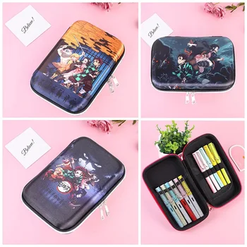 

Japan Anime Demon Slayer Kimetsu No Yaiba Cute Printed Zipper Pen Pencil Bag Case Stationery Gift