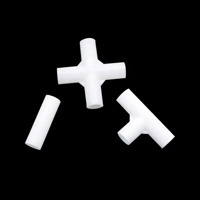 5Db Belső Átmérőjű 12 Mm-Es Egyenes Könyök 4-Utas Tee-Csatlakozó 60 90 120 135 Fokos Pvc Csatlakozó Diy Szekrény Sátor Illesztő Adapter - Image 4