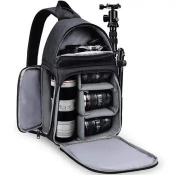 

CADeN Camera Bag Large Capacity Waterproof Shockproof Bag Backpack for Canon Sony Nikon Fuji Pentax SLR DSLR Camera Lens Tripod