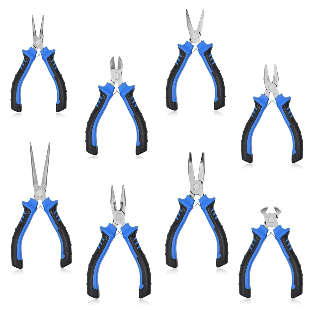 NEWACALOX 8PC Mini Pliers 4.5