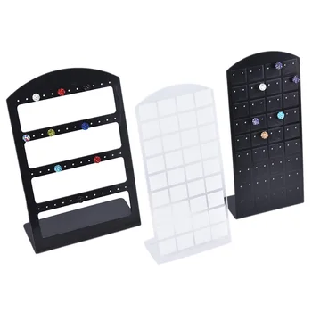 

NEW 24/48/72 Holes Jewelry Display Stand Organizer Holder Plastic Earring Show Case