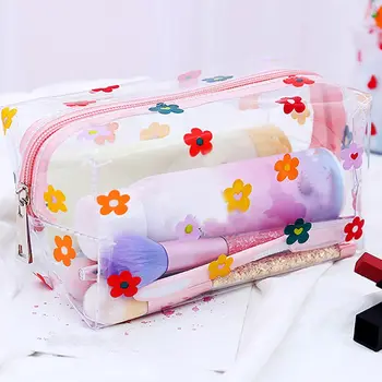 

Travel Transparent Cosmetic Bag Travel Makeup Case Women Zipper Make Up Bath Organizer Storage Pouch Toiletry Wash Beaut Kit
