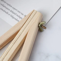 H05B – Mini support de chevalet en forme de A, support en bois réglable et pliable pour l'affichage de peintures sur toile 