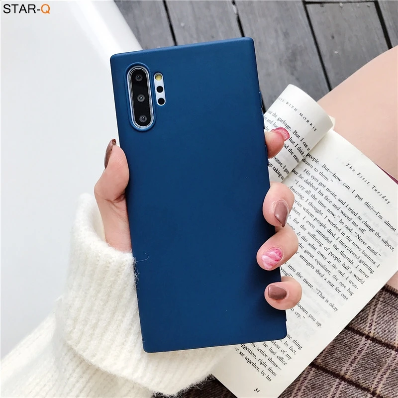 Candy Color Matte Silicone Phone Case For Samsung Galaxy Note 20 Ultra Note 10 Plus Lite 9 8 S10 Ultra-thin Tpu Back Cover cute phone cases for samsung  Cases For Samsung