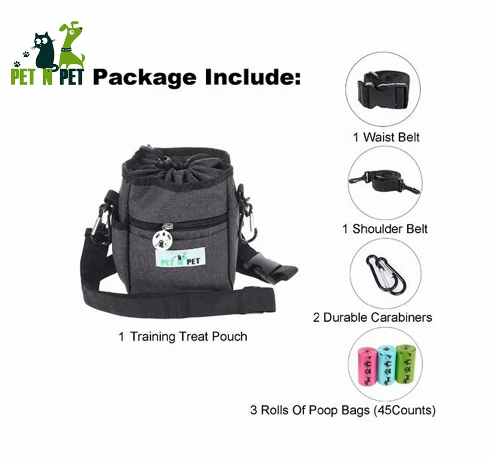 Тренировочный мешочек для собак 3 способа использования со встроенным Дозатором