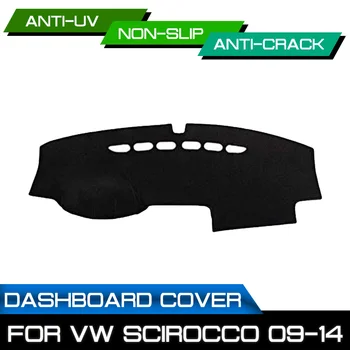 

Car Anti-dirty Non-slip Dash Cover Mat Dashboard Mat UV Protection Shade for Volkswagen Scirocco 2009 2010 2011 2012 2013 2014