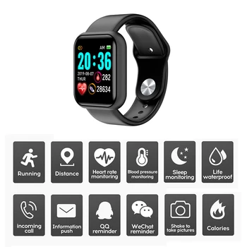 

Y68 Smart Watches Men Heart Rate Watch Sleep Tracker Smart Wristband Bluetooth Sports Watches Smart Band Fitness Tracker